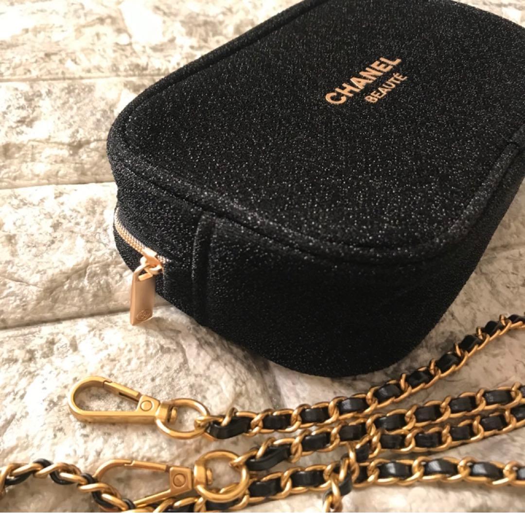 シャネル Chanel コスメ ポーチ ブラック 新品、未使用