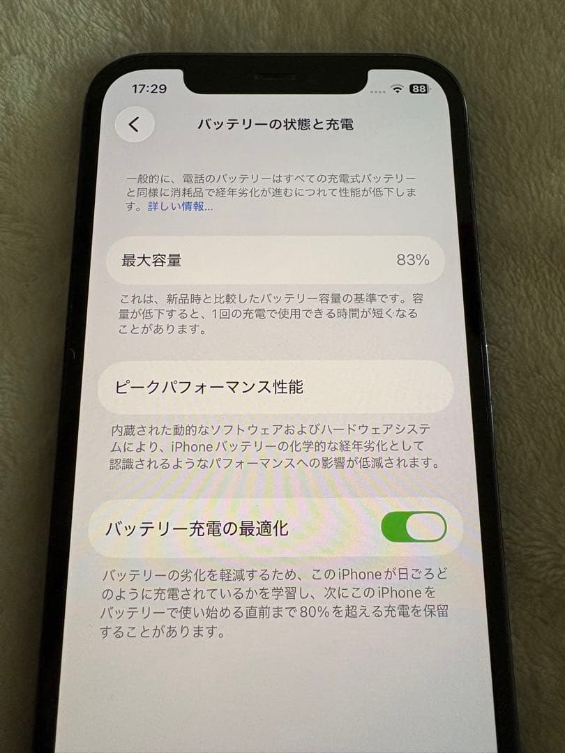 Apple iPhone 12 Pro 青 ケース付き
