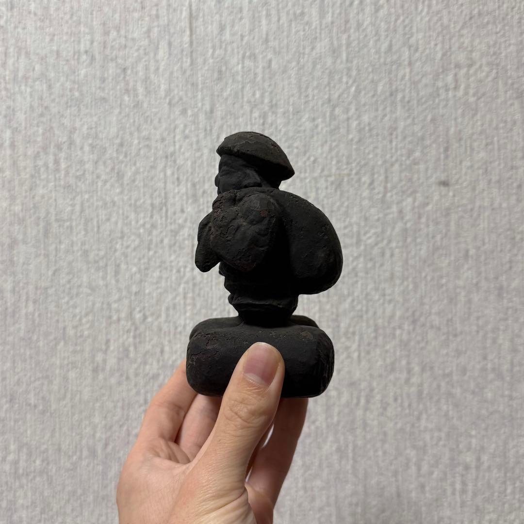 七福神 大黒天 恵比寿天 民衆仏 仏像 木彫 江戸時代 古美術 骨董 古民藝