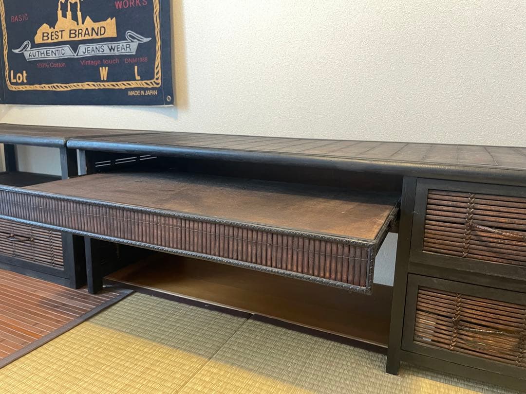 バンブー家具　パソコンデスク