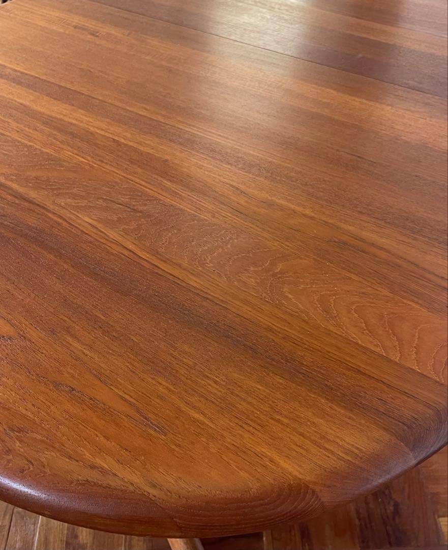 北欧 デンマークヴィンテージ チーク エクステンション ダイニング テーブル