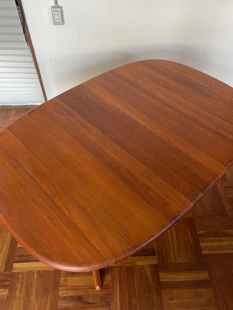 北欧 デンマークヴィンテージ チーク エクステンション ダイニング テーブル