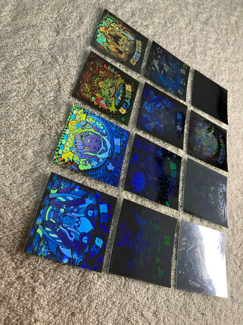 並品 開封済 ビックリマンシール ホロセレクション1 12種 コンプ