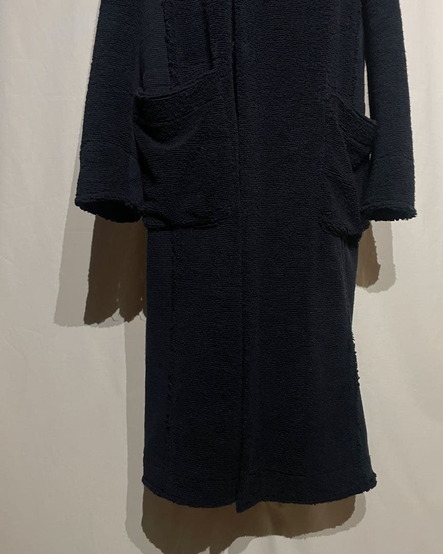 ジャケット・アウター bajra - Cut-Off Detail Pile Long Coat