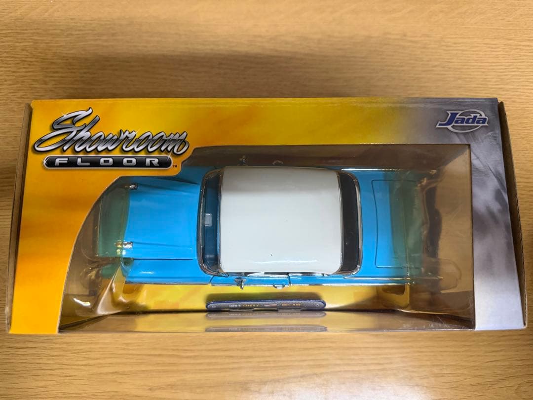 【廃番】1957 Chevy Bel Air ブルー×ホワイトJada 1/24