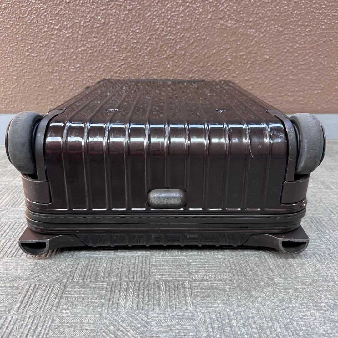 良品 リモワ サルサデラックス 33L 機内持ち込み 2輪 TSAロック 茶色