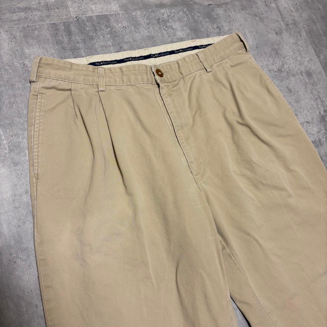 90s ポロラルフローレン　USA製 ポロチノ　チノパン　38×32