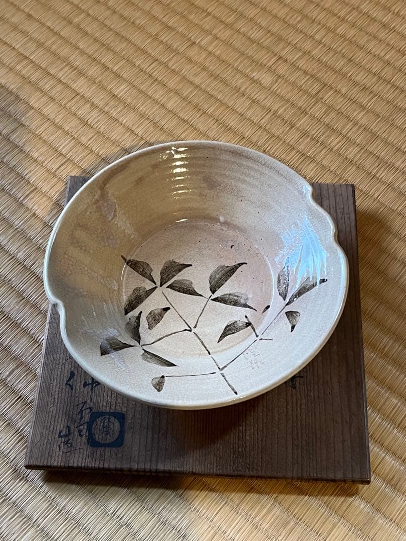 人間国宝　十代　三輪休雪　向附６枚組　共箱入