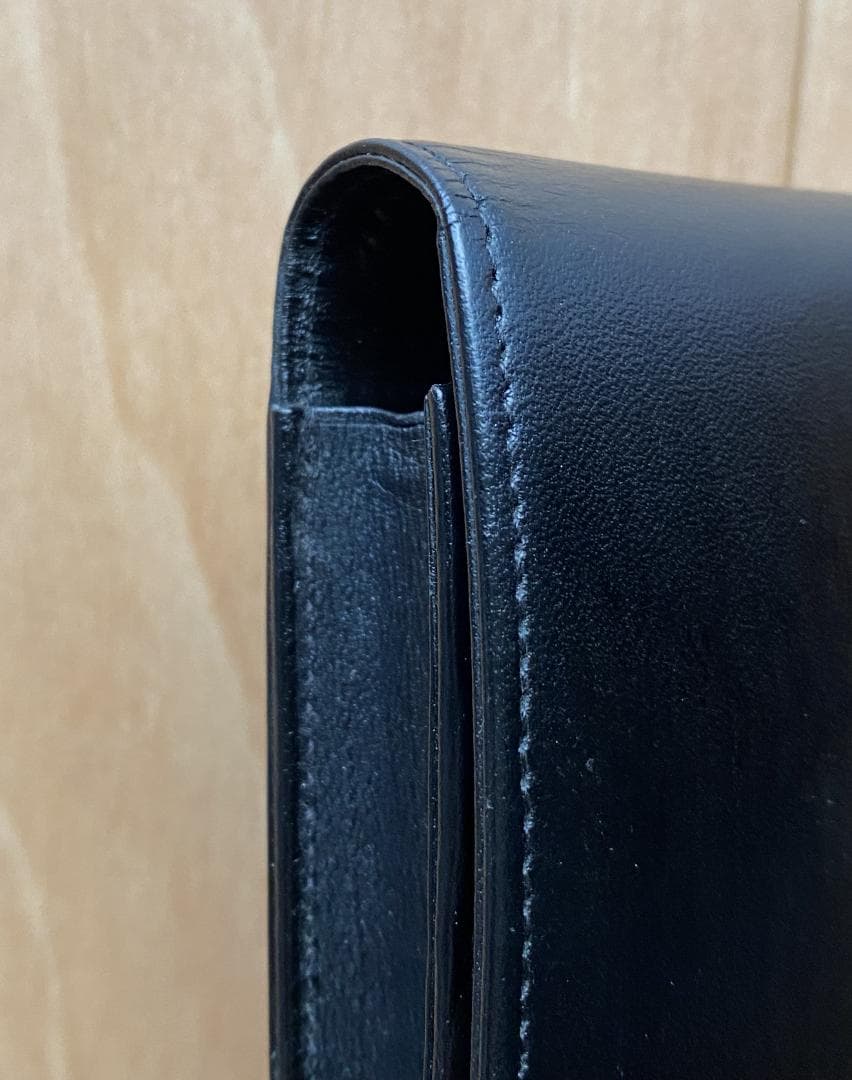 モンブラン Montblanc ブラック　レザー 本革　ペンケース ３本用３本差