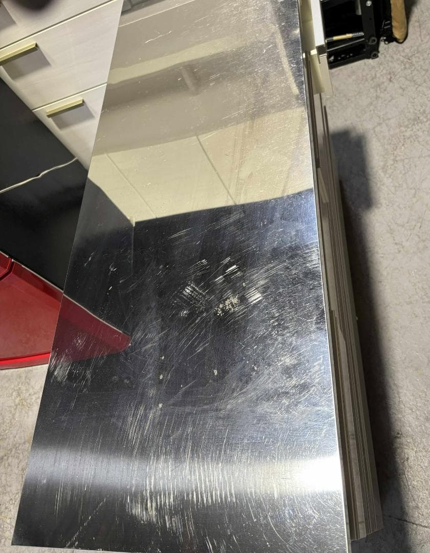 りん 昇光家具のステンレストップキッチンカウンターコンセントキャスター付き