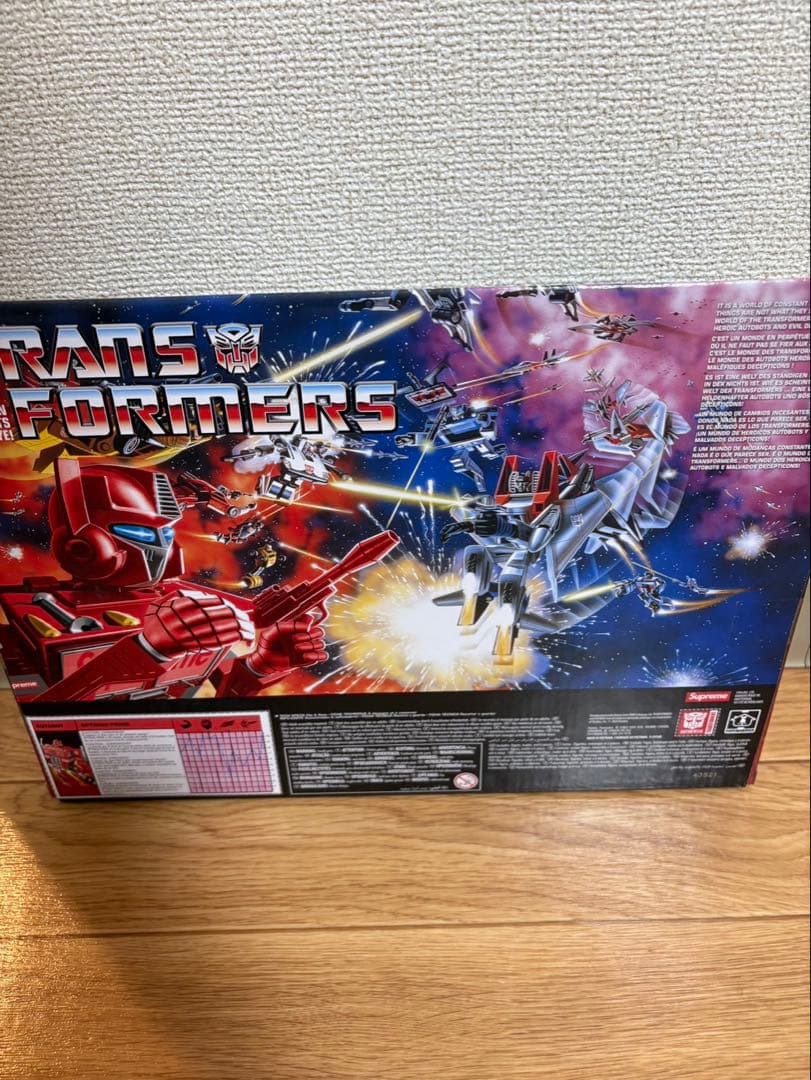 新品Supreme Transformers G1 Optimus Figure