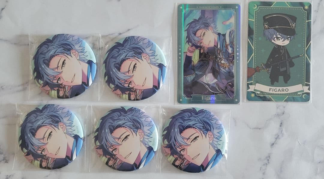 抹*茶様 魔法使いの約束 まほやく フィガロ 缶バッジ MwW3