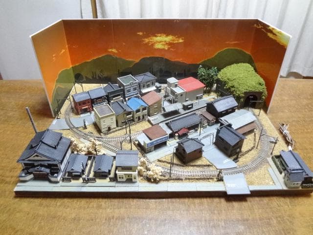 完成品 Nゲージ鉄道模型 昭和の鉄道模型をつくる レイアウト　ジオラマ　ジオコレ
