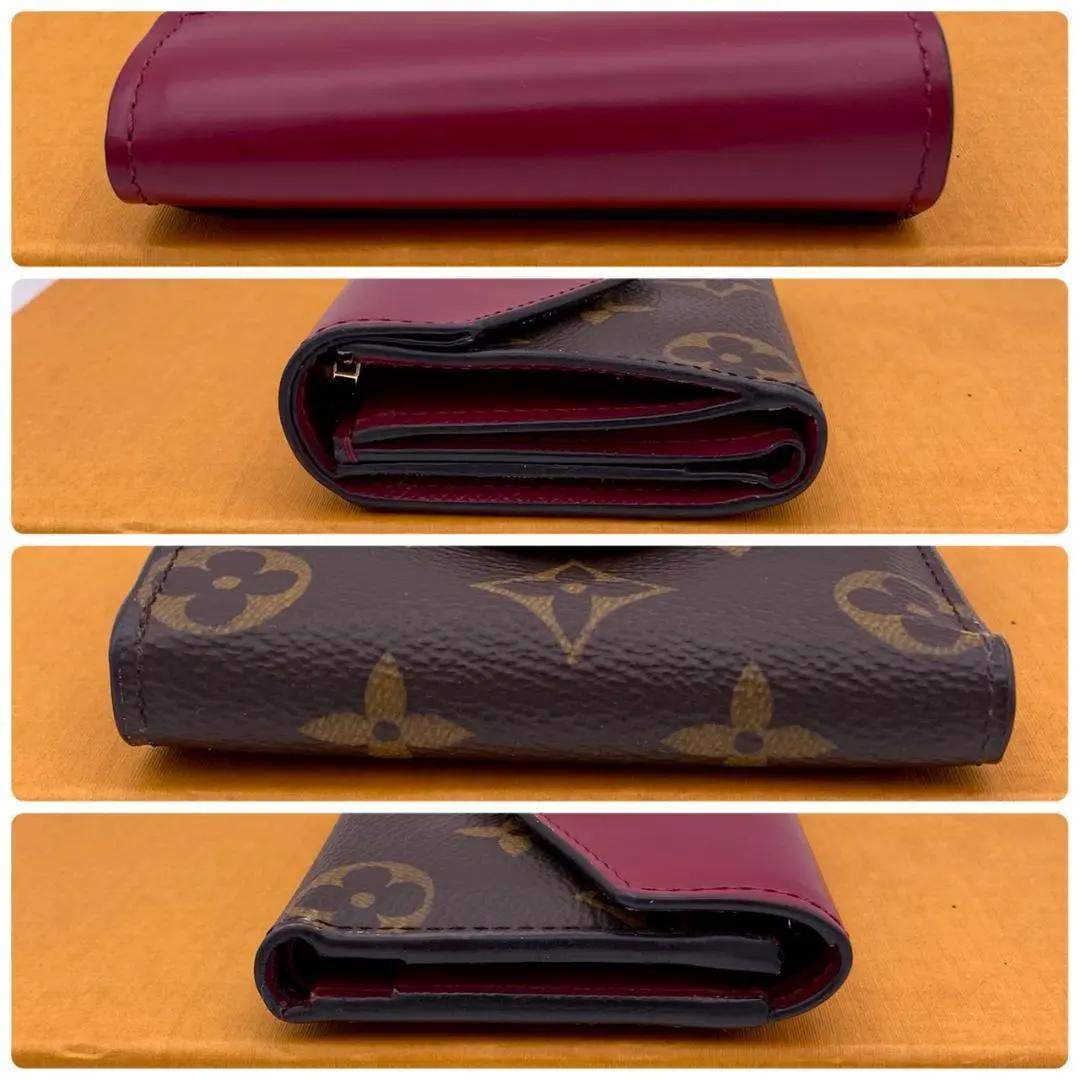 ルイヴィトン モノグラム ポルトフォイユ ゾエ フューシャ 三つ折り財布