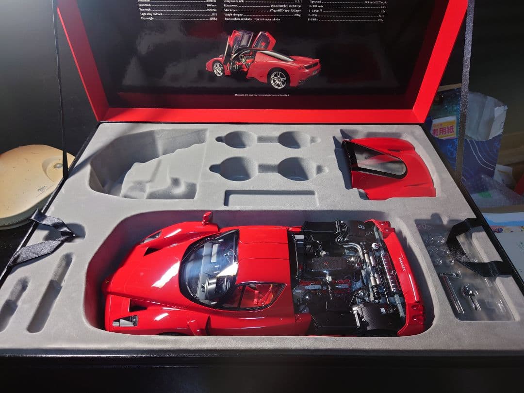タミヤ　1/12 エンツォフェラーリ　セミアッセンブルモデル (箱に難アリ)