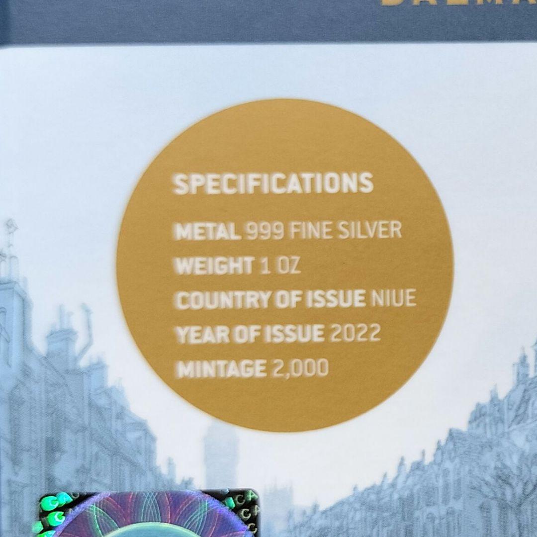 101匹わんちゃん「ファミリー」2ドルカラー銀貨（2022年ニウエ）ダルメシアン