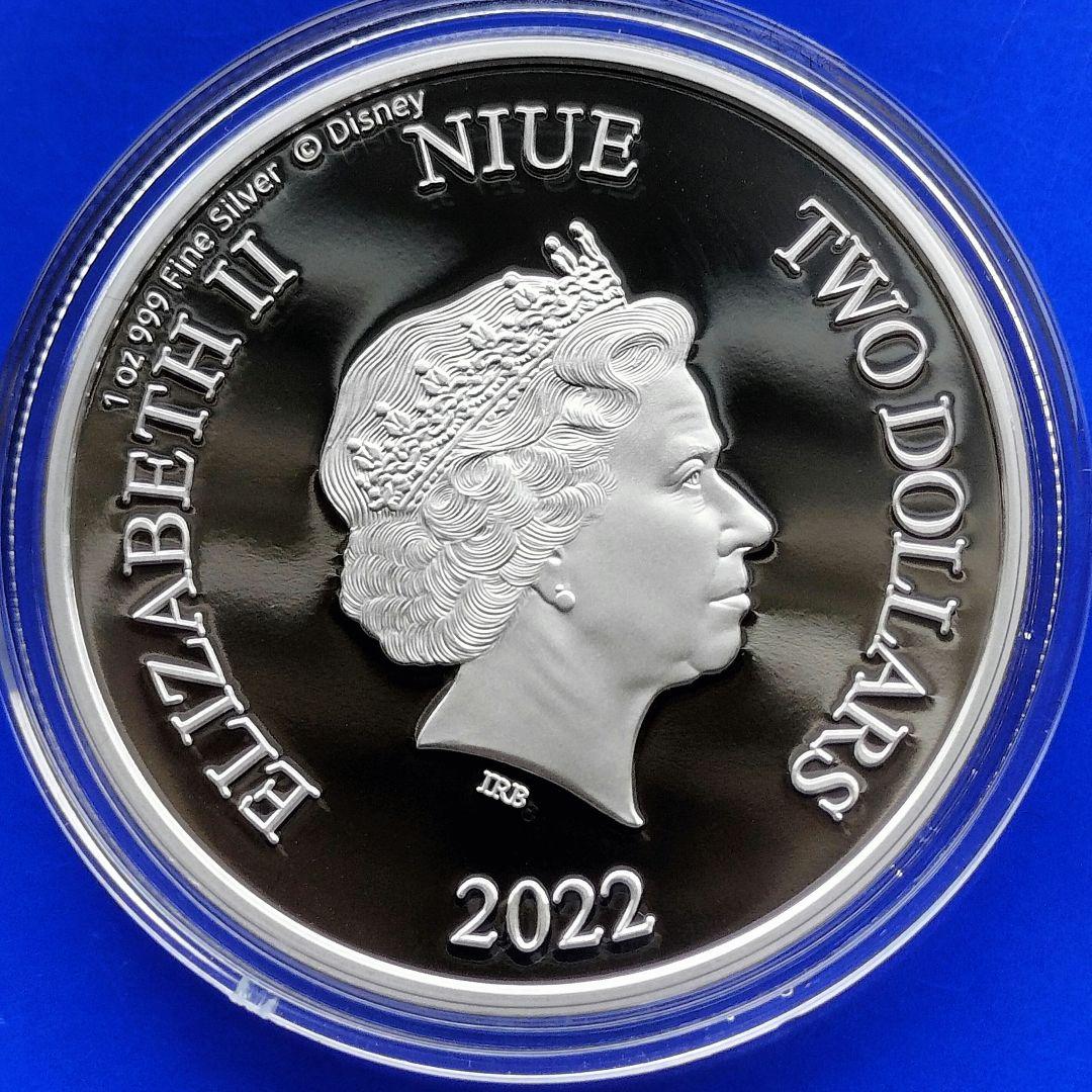 101匹わんちゃん「ファミリー」2ドルカラー銀貨（2022年ニウエ）ダルメシアン