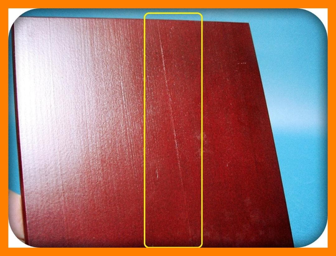 786『木製 空箱（長方形 紐付き）』紫　/骨董品 古美術 アンティーク 古玩