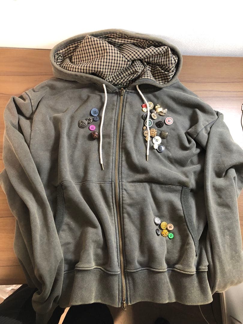 トップス HIROKI TSUZUKI FULL ZIP HOODIE CHARCOAL