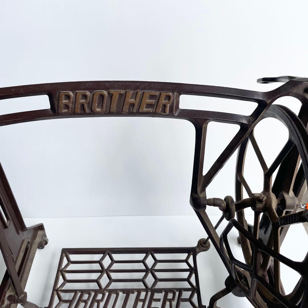 BROTHER アンティークミシン ヴィンテージ 鉄脚 レトロ DIY テーブル