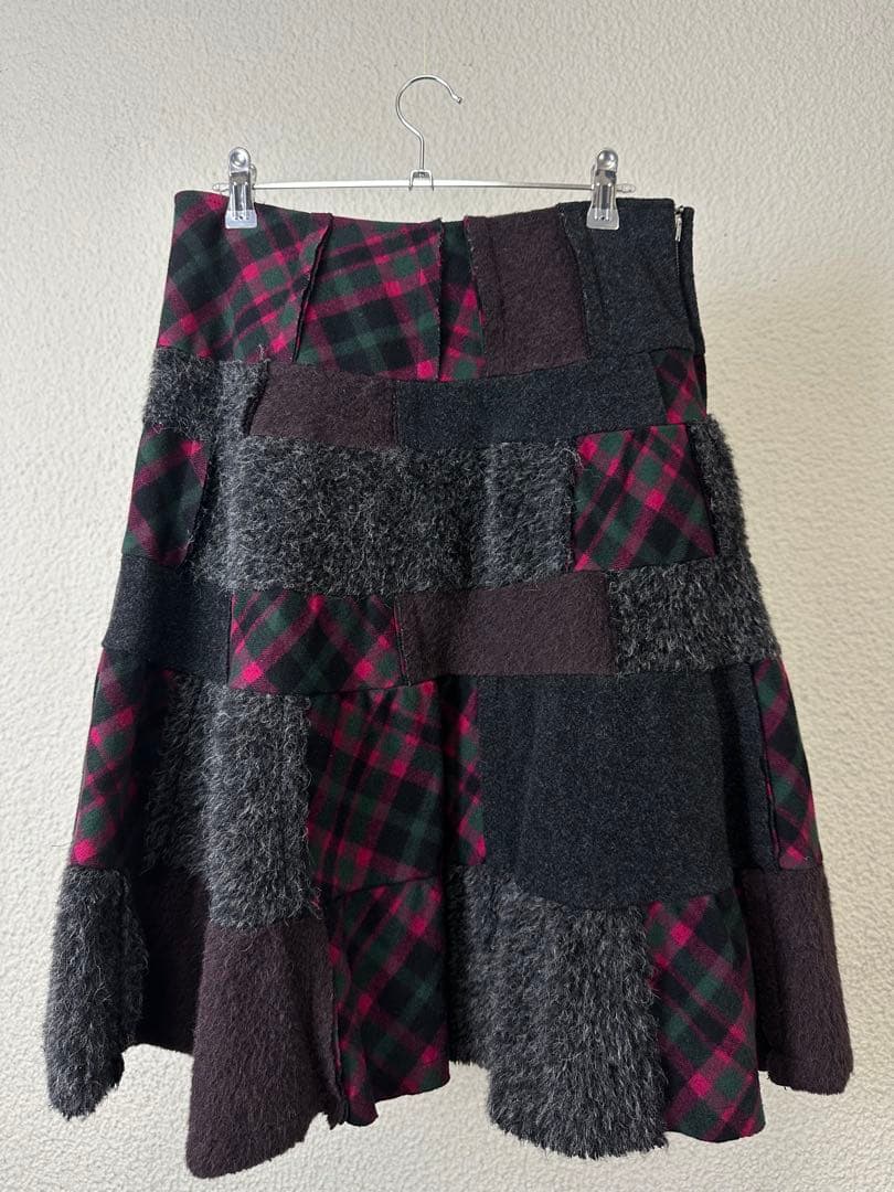 Comme des Garçons Crazy Check Skirt