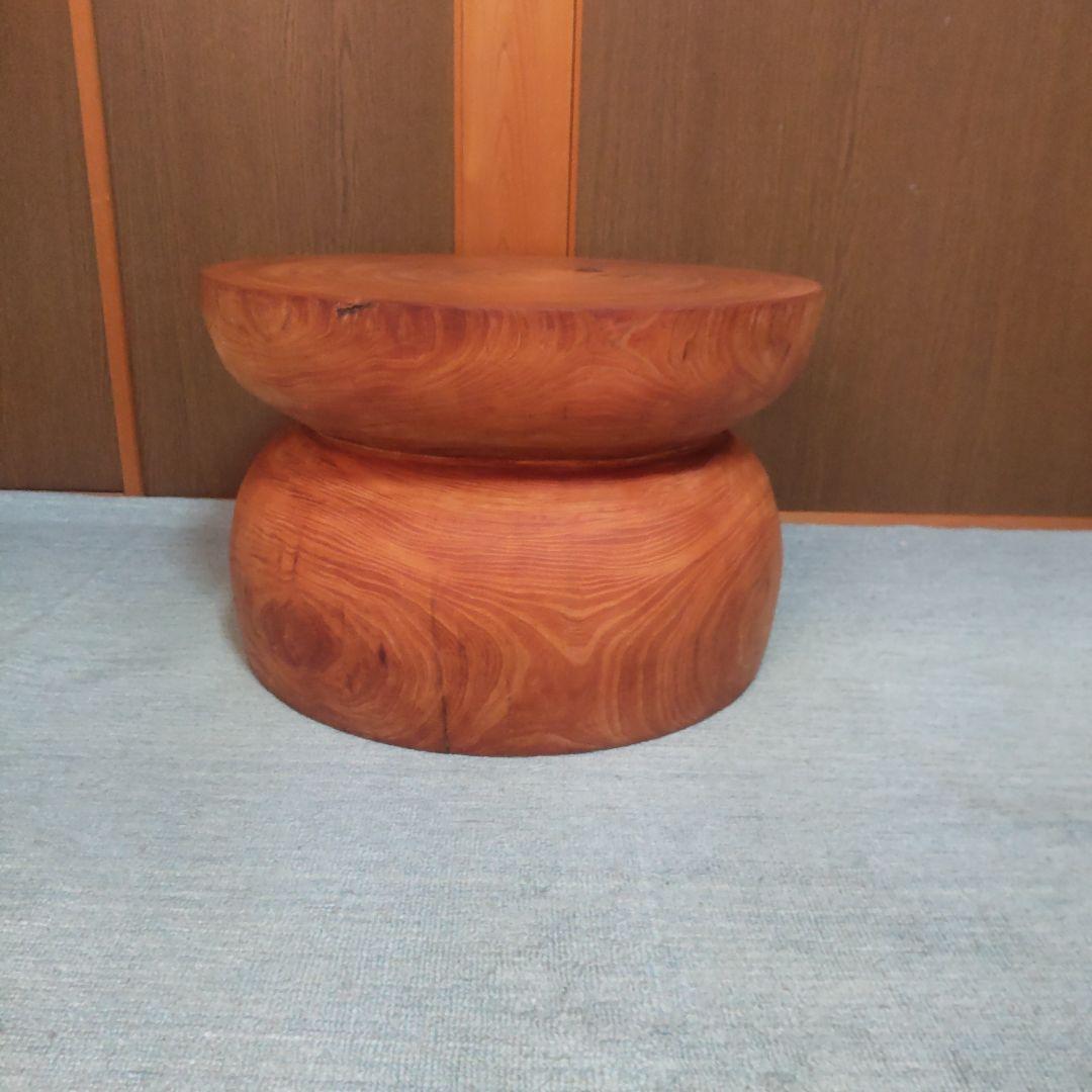 欅丸太椅子 スツール