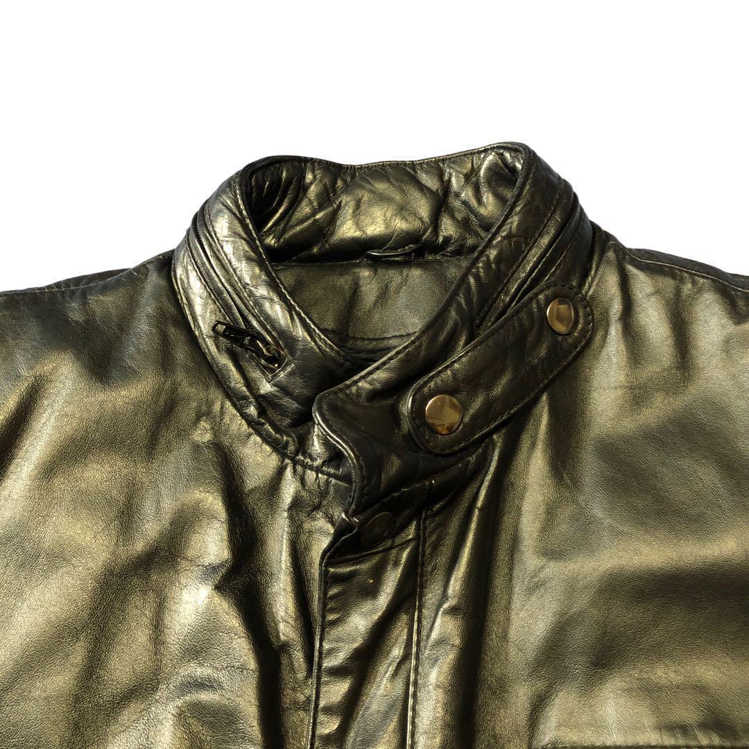 BERMANS 本革ライダースジャケット　黒　スリーエムシンサレート★★★