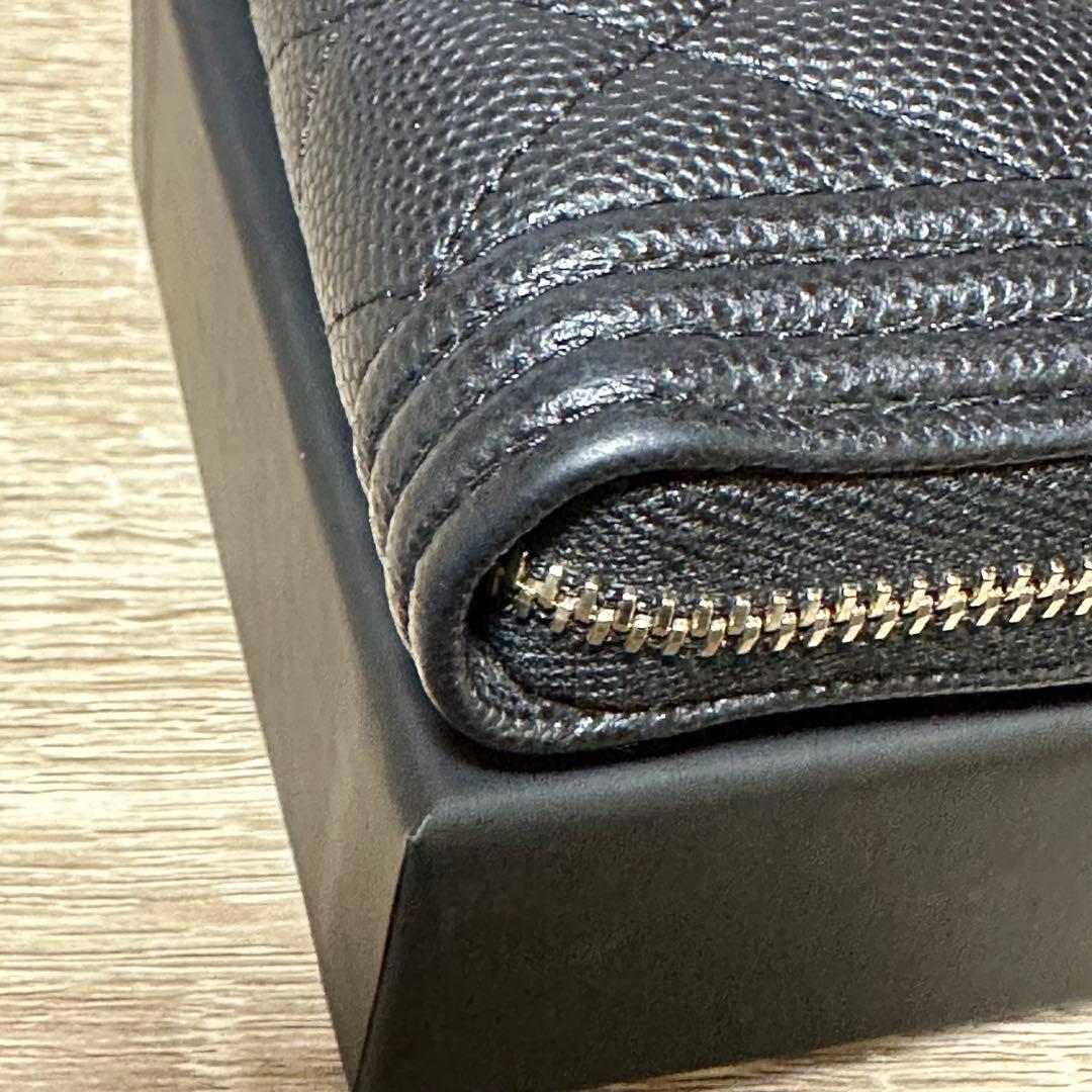 CHANEL ボーイズシャネル　ケース　G金具　キャビアスキン
