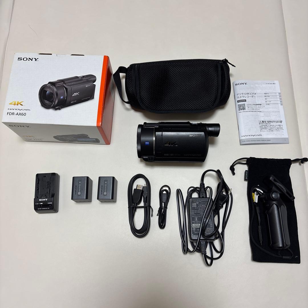sony FDR-AX60 & 三脚機能付きシューティンググリップGP-VPT1