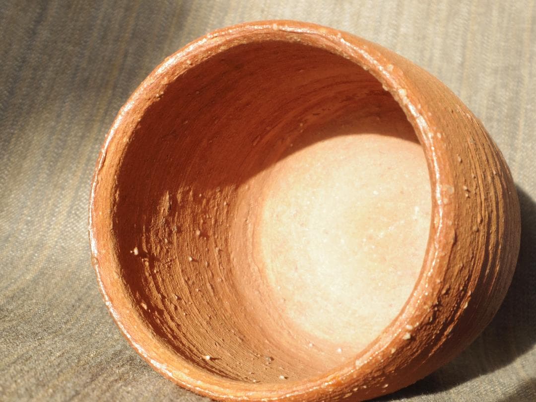 希少作★辻清明《師：板谷波山，富本憲吉》★信楽湯呑★共箱・布