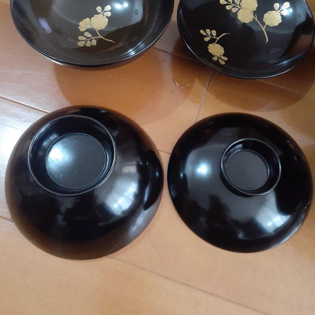 蒔絵付　吸物椀　5個セット　木箱付き