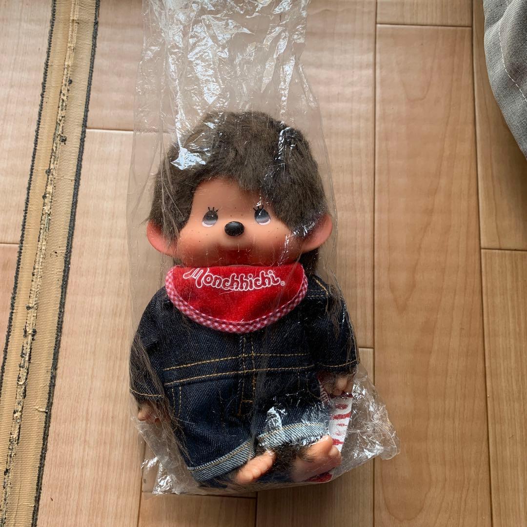 限定　希少品モンチッチ EDWIN コラボ デニム オーバーオールMサイズ