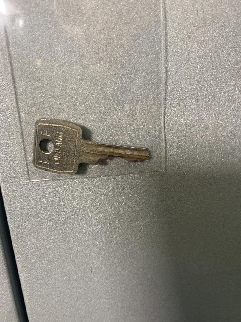 K★1041 BISLEY ビスレー ロッカー BOX 1ドア シルバー 鍵付き