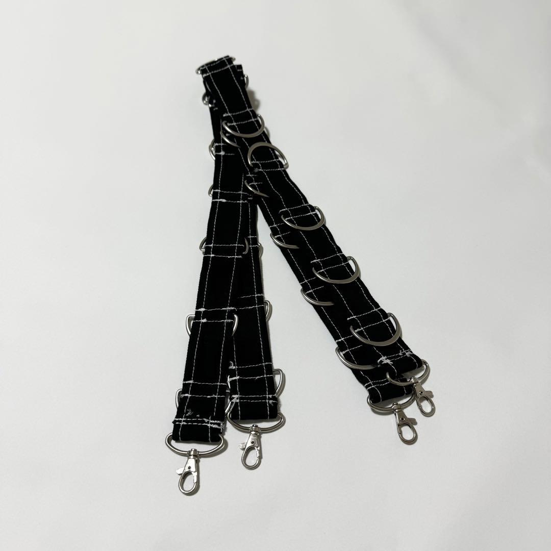 美品 REFLEM　レフレム　2WAYワイドカーゴパンツ　Dリング　ブラック