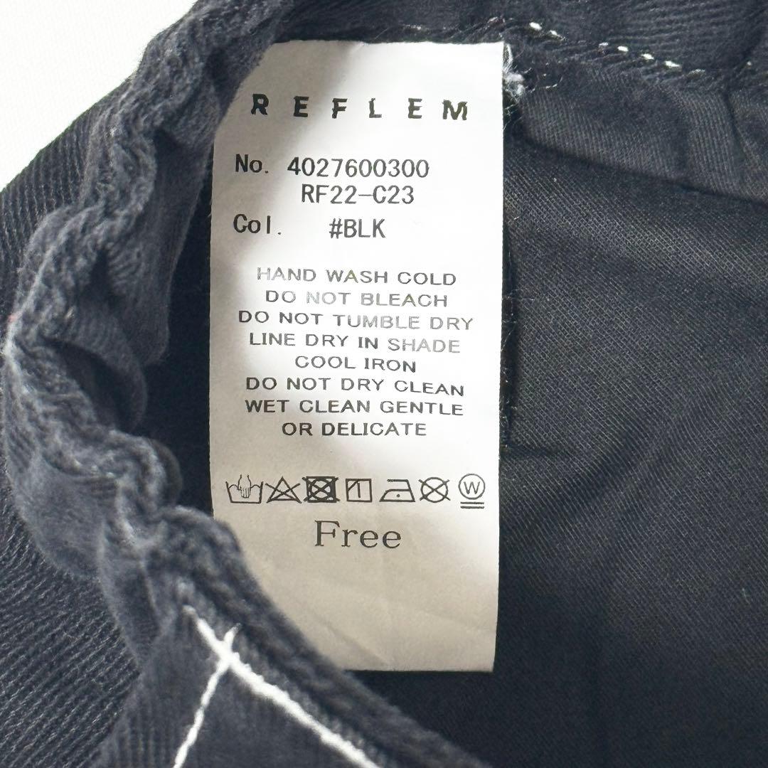 美品 REFLEM　レフレム　2WAYワイドカーゴパンツ　Dリング　ブラック