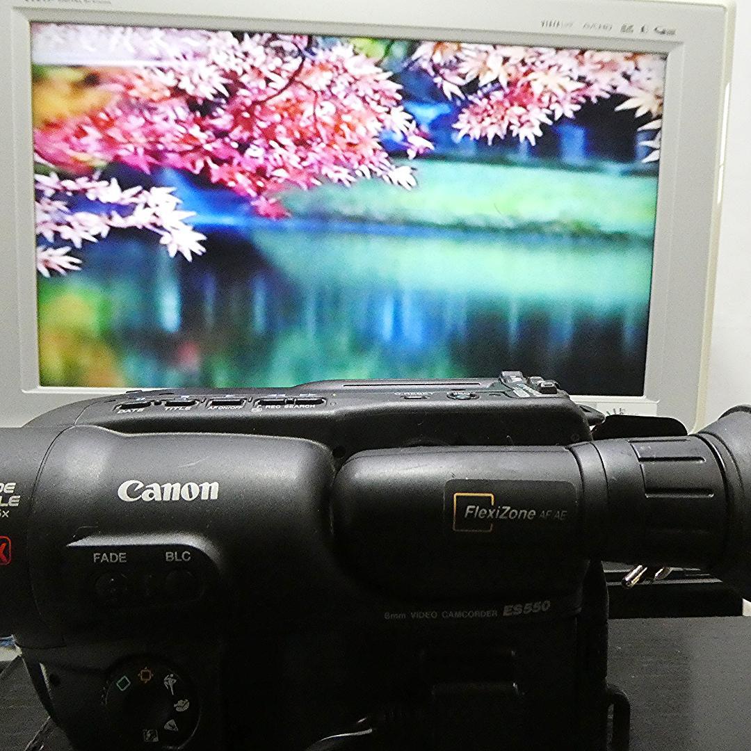 動動作良好　キャノンES550 Video8 8ミリビデオカメラ DVD化に最適