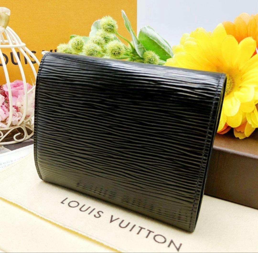 ルイヴィトン エピ ジョイ 二つ折り財布 黒 大人気　クリスマス