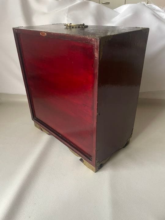 手付き 小型 箪笥 小引き出し 理療家具様式 中国式 船箪笥 掛硯