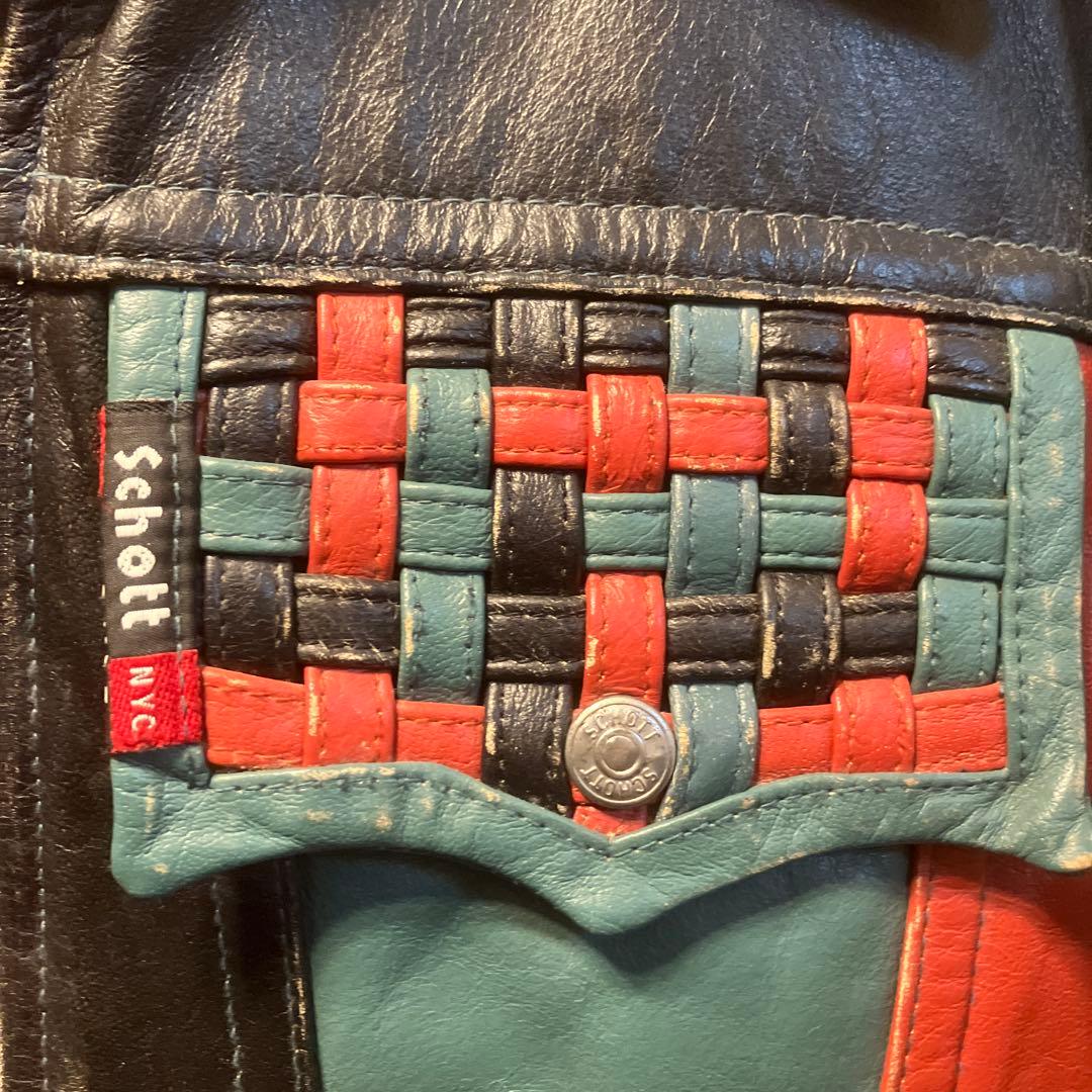 ショット　Schott シングル　ライダースジャケット S