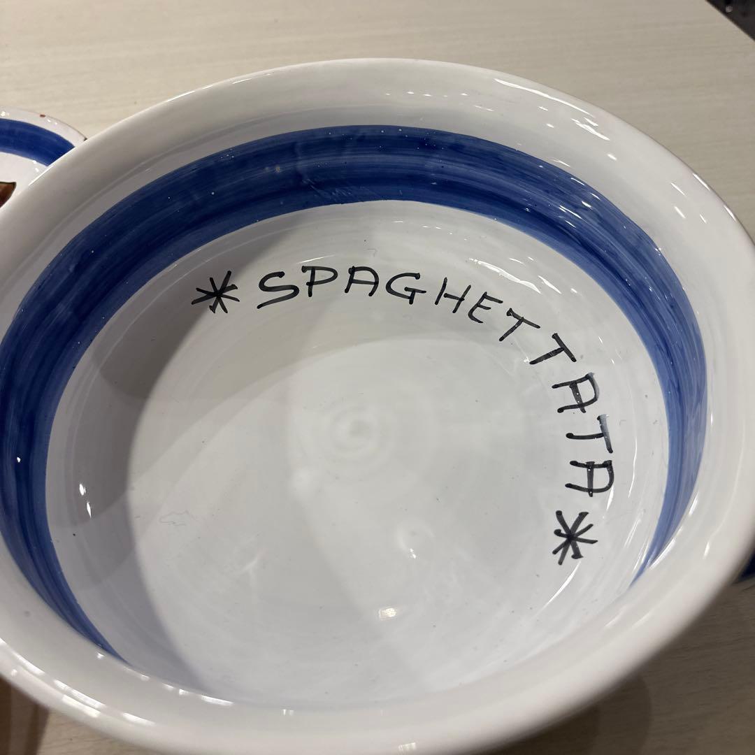 Nino Parrucca ニーノパルッカ シチリア職人 スパゲティ皿セット