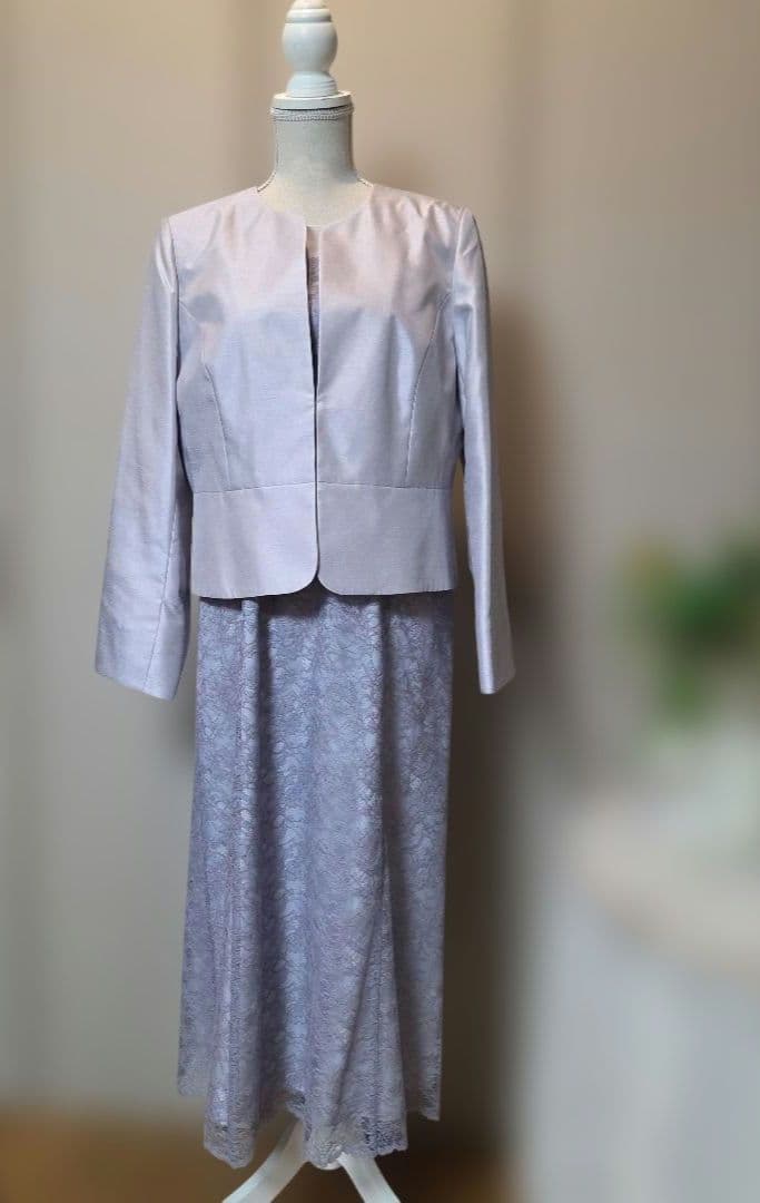 まるばのき ❗東京ソワール レースワンピース&ジャケットセット15号