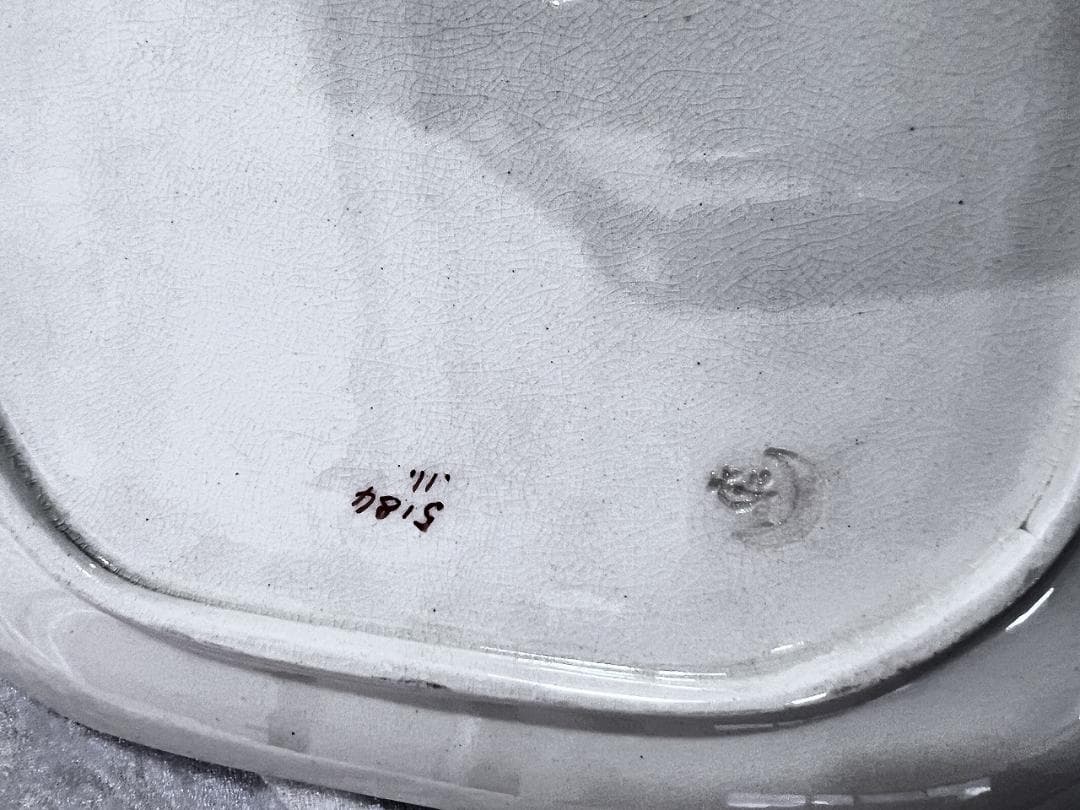 ジョージ・ジョーンズ　角皿　花鳥図 4枚組