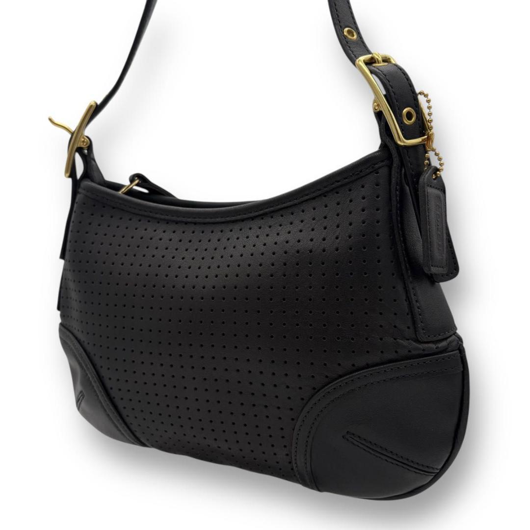 バッグ Old Coach Leather Half Moon Hobo bag