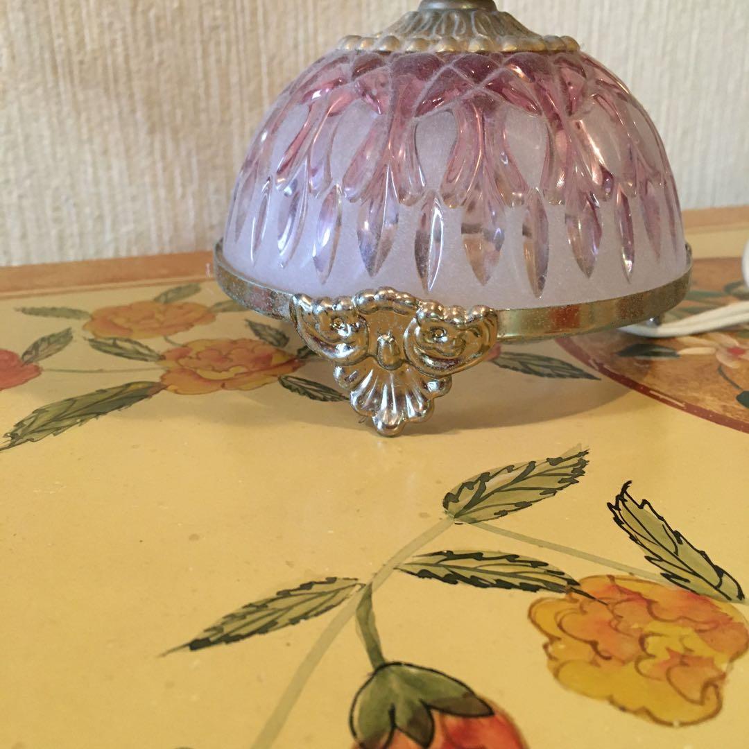 照明　ガラス　フランス　アンティーク　美術品