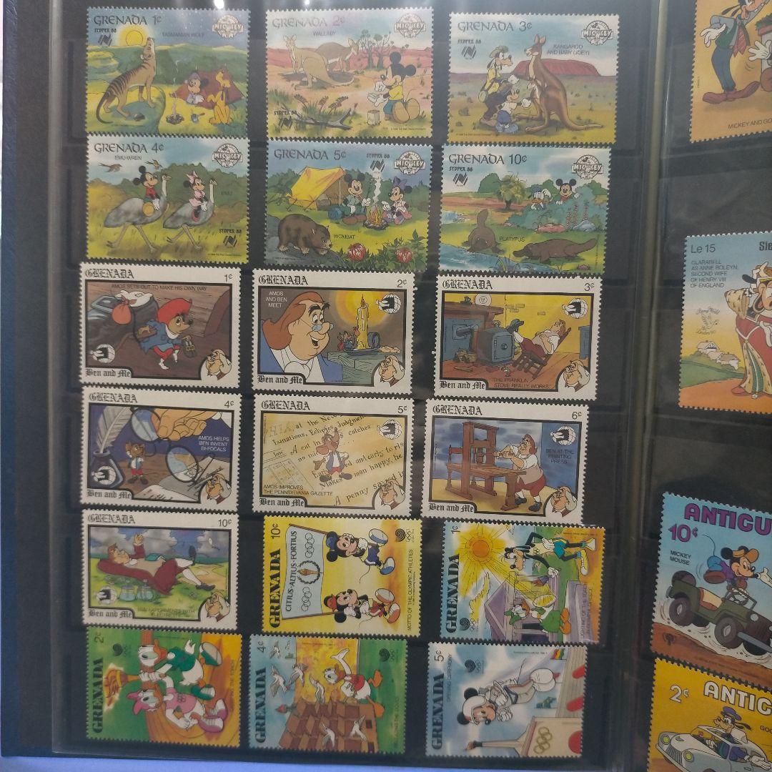 5560 外国切手 複数国 ディズニー シリーズ大量まとめ 全て未使用