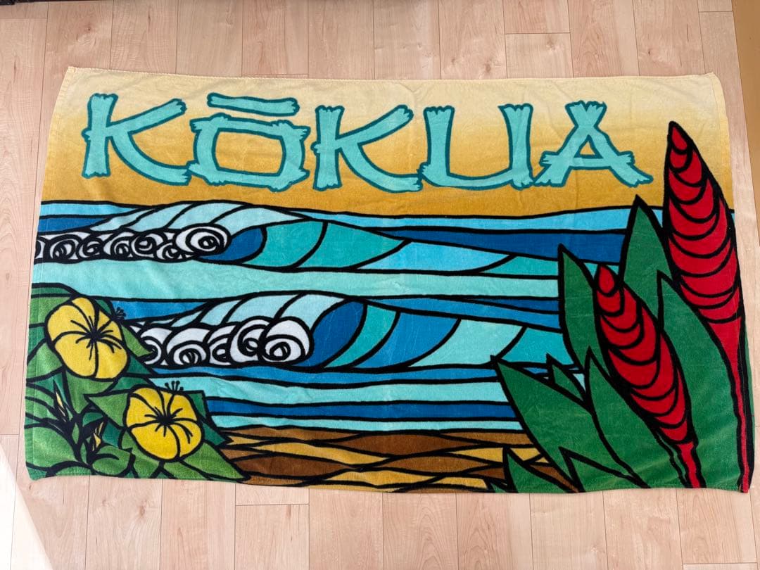 ヘザーブラウン、ジャックジョンソンkokua festival 巨大タオル