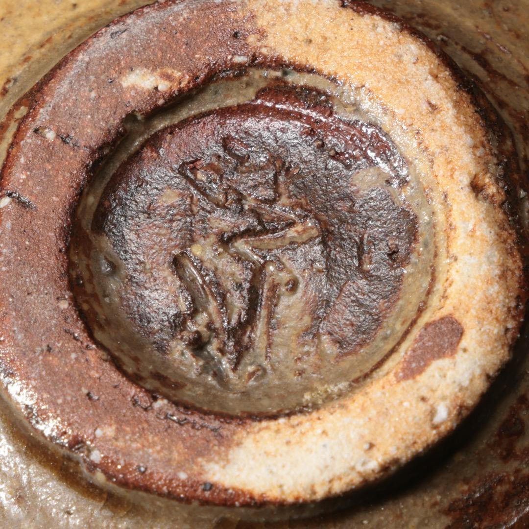 【ぐい呑・盃】 象嵌樹木文 ぐい呑み 佐伯守美作　共箱　R1187ダU