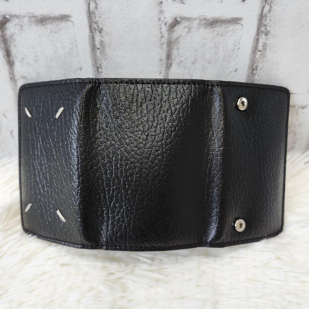 箱、保存袋付き☆メゾンマルジェラ　6連キーケース　キーリング　レザー　ブラック