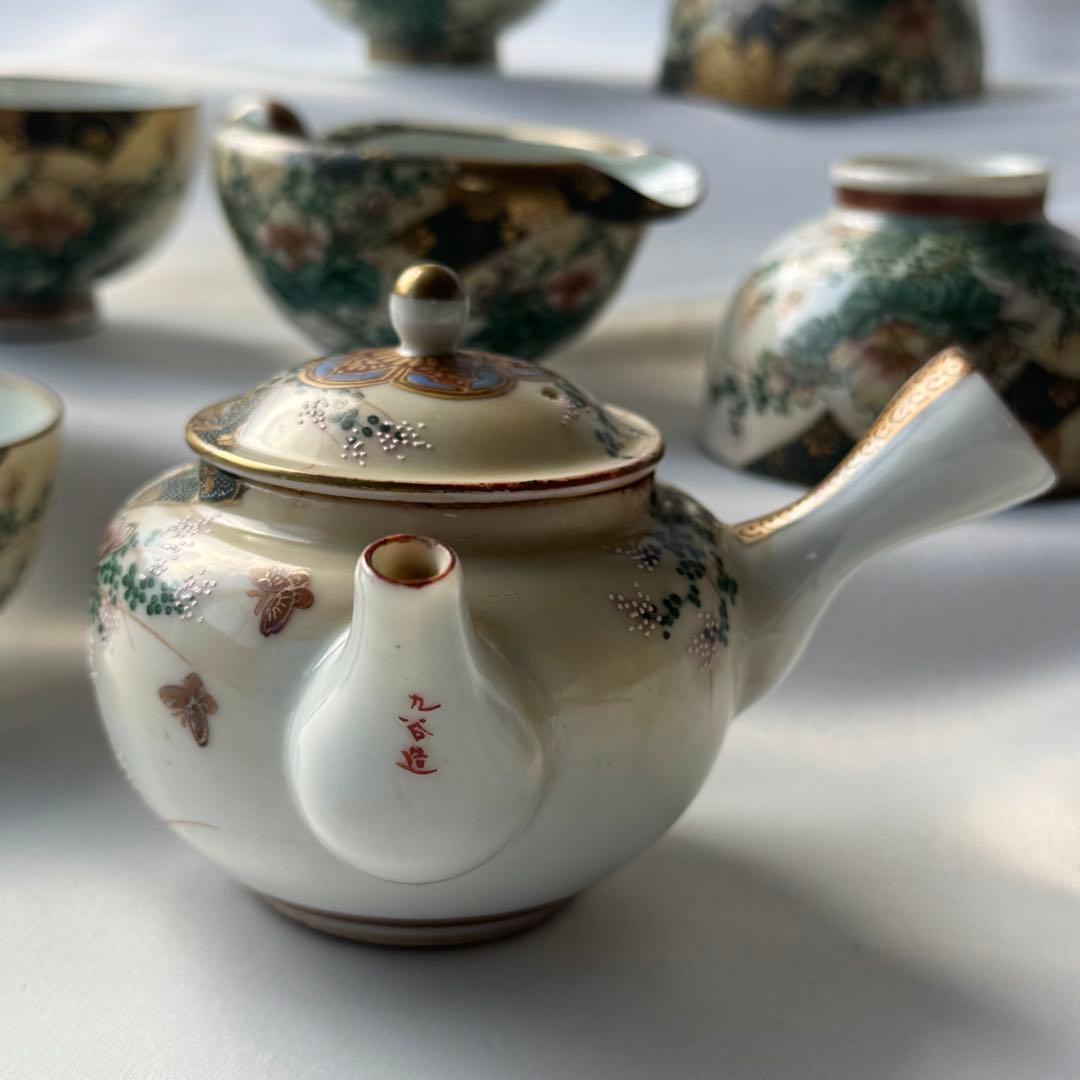 こちら専用です　　希少品　明治初期　骨董品　九谷焼　古九谷　九谷造　　煎茶々碗