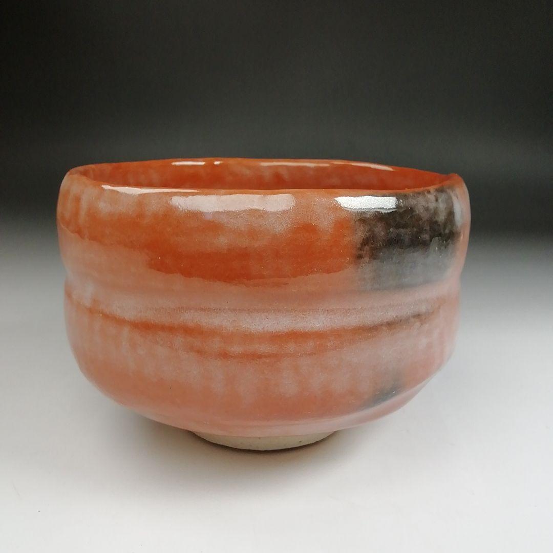 Ｓ９４５　茶碗　『赤楽茶碗』『佐々木松楽 造』『銘　清友』『大徳寺福本積應書付』